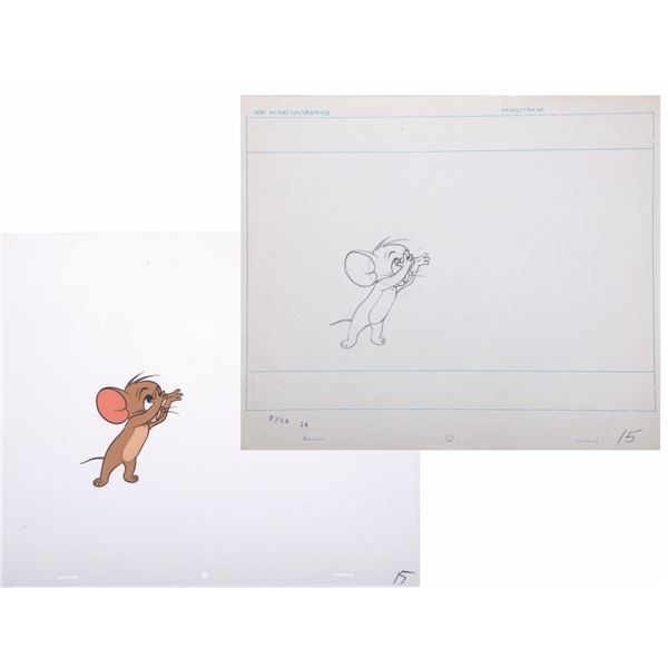 An Original Cel And Drawing from Tom and Jerry.
