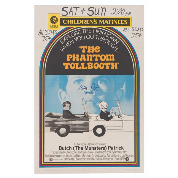 The Signed Phantom Tollbooth One-Sheet Poster.