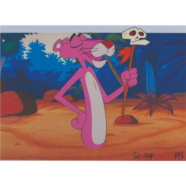 An Original Cel & Drawing From The Pink Panther Show.