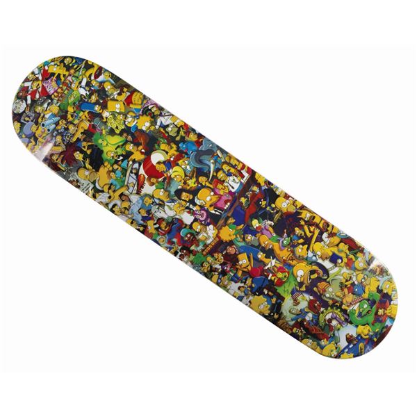 A Simpsons 25th Anniversary Skate Deck.