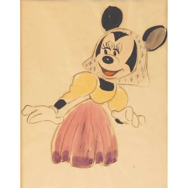 A Minnie Mouse Concept Drawing.