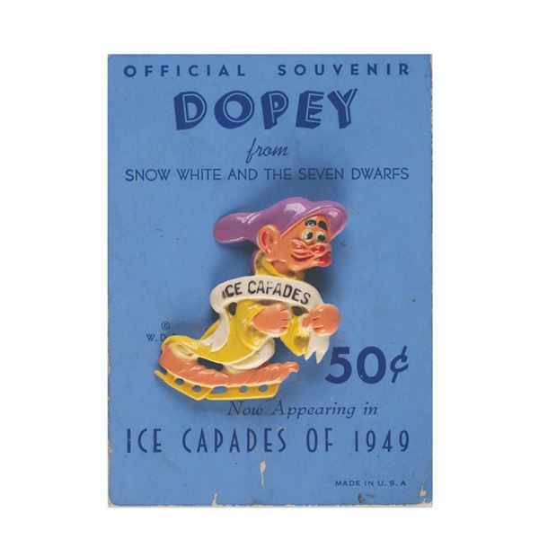 An Official Ice Capades of 1949  Dopey Souvenir Pin.