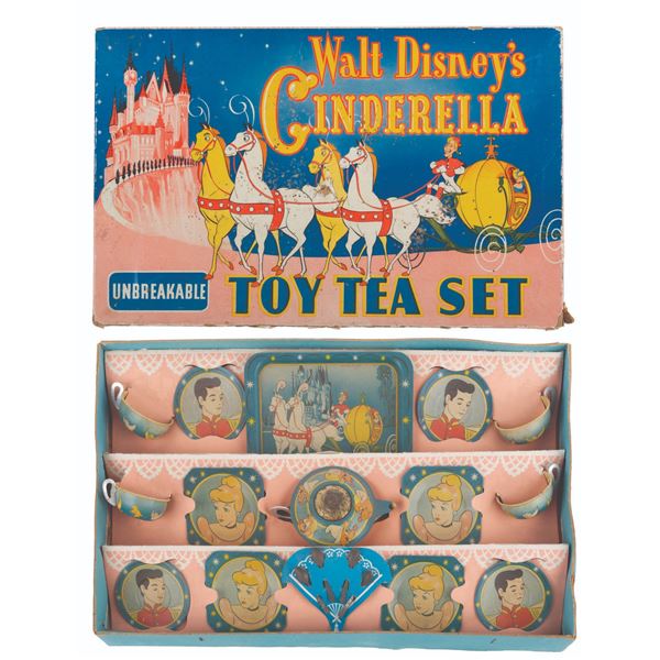 A Rare "Walt Disney's Cinderella Toy Tea Set" & Box.