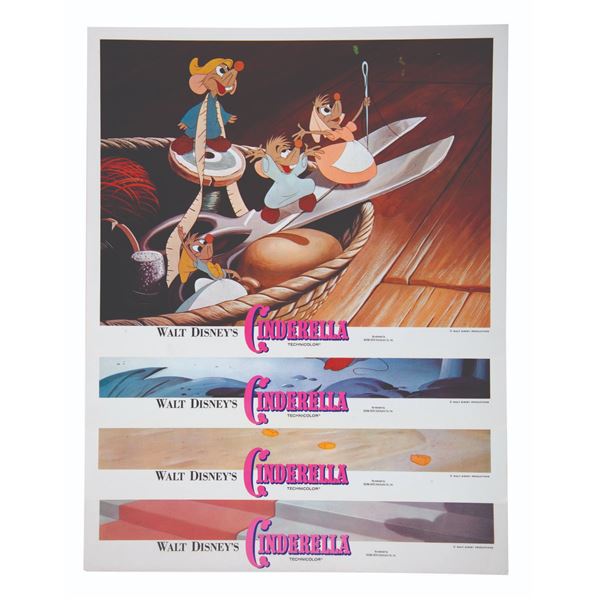 A Set of (4) Cinderella Lobby Cards.