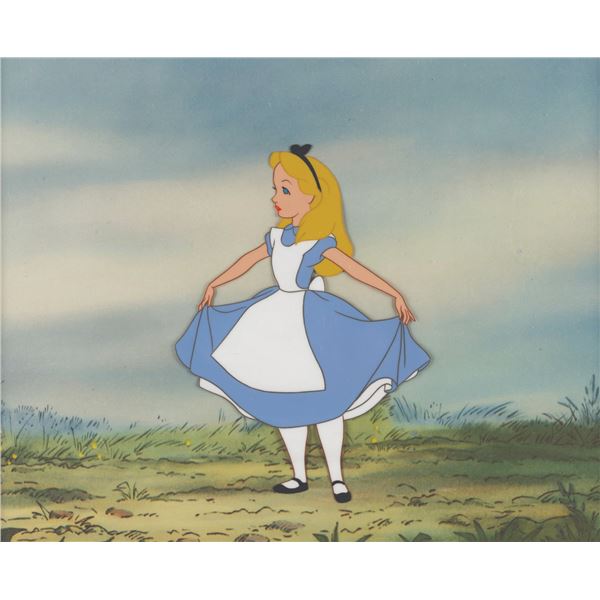 A Production Cel of Alice From Alice In Wonderland. 