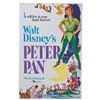 Image 1 : A  1969 Peter Pan One Sheet Poster.