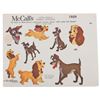 Image 1 : A Lady and The Tramp McCall's Fabric Applique Set.