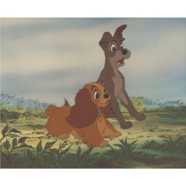 An Original Production Cel of Lady & The Tramp.