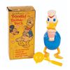 Image 1 : A Donald the Bubble Duck Toy & Box.