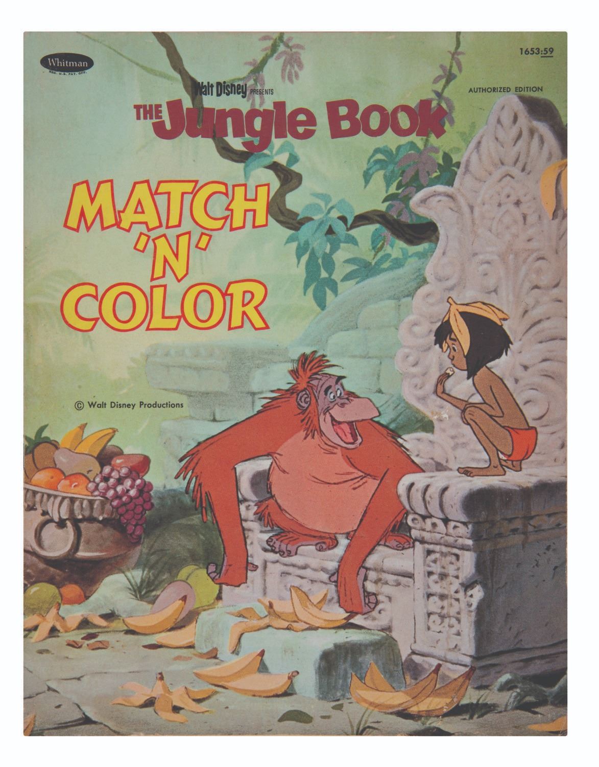 Color Rings Jungle Book The Jungle Book Match 'N' Color Book.