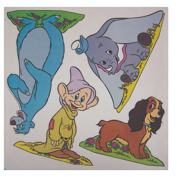 A Set of Disney Ronco Record Character Cutouts.