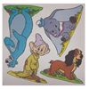 Image 1 : A Set of Disney Ronco Record Character Cutouts.