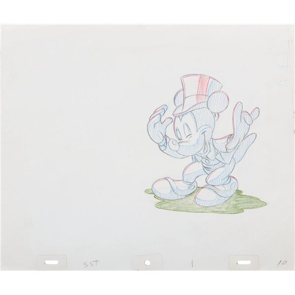 An Original Production Drawing of Mickey Mouse.