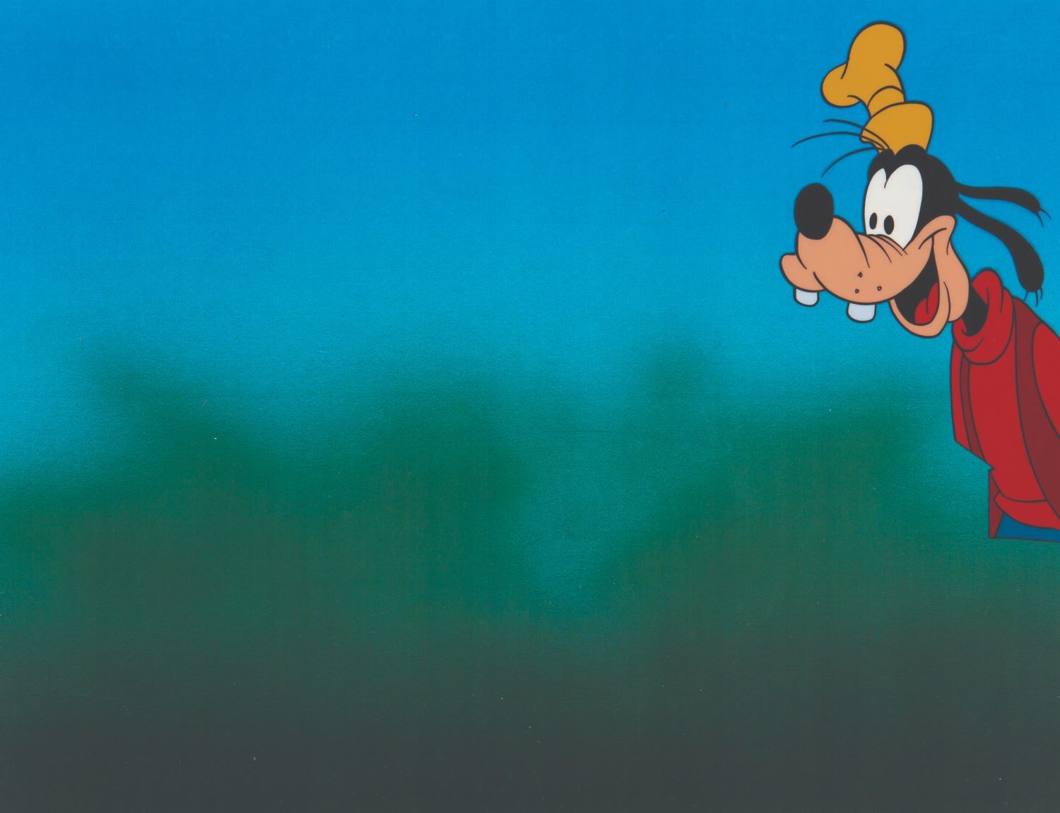Goofy Front An Original Production Cel of Goofy.