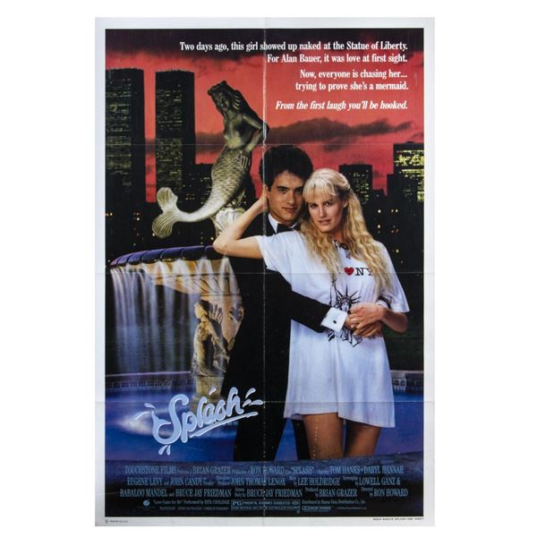 "Splash" Poster Signed by John Candy & Eugene Levy.