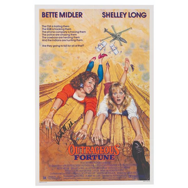 An"Outrageous Fortune" Signed Poster.