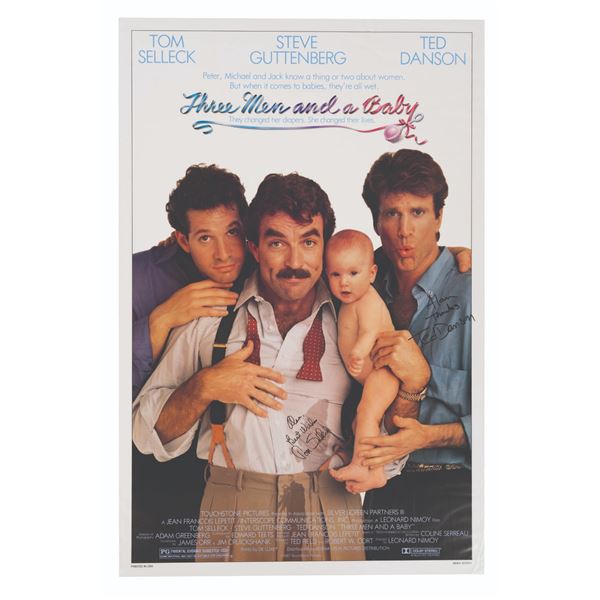 A Signed"Three Men and a Baby" Poster.