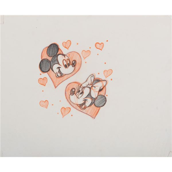 An Original Drawing of Mickey & Minnie.