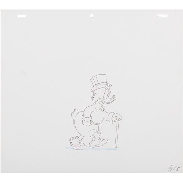 An Original Production Drawing from"DuckTales."