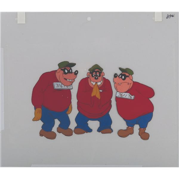 A Production Cel And Drawing From"DuckTales."