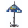 Image 1 : A Mickey And Minnie Stained Glass Lamp.