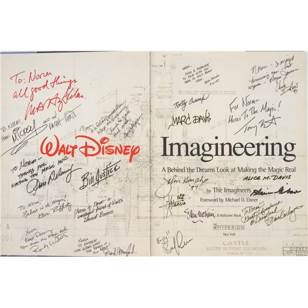 A Multi-Signed Walt Disney Imagineering  Book.