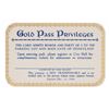 Image 2 : A 1964 Disneyland Gold Main Gate Admission Pass.