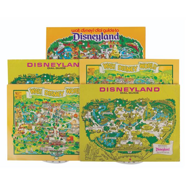 A Set of (5) Disneyland & Disney World Dial Guides.