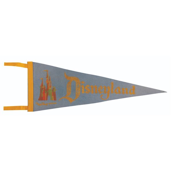 A Disneyland Souvenir Pennant.