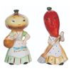 Image 1 : A Pair of Disneyland Vegetable Salt and Pepper Shakers.