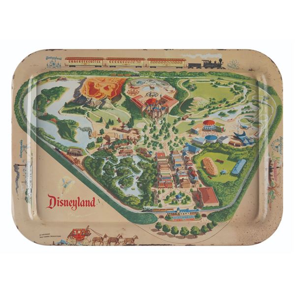 A Disneyland Map Tin Television Tray.