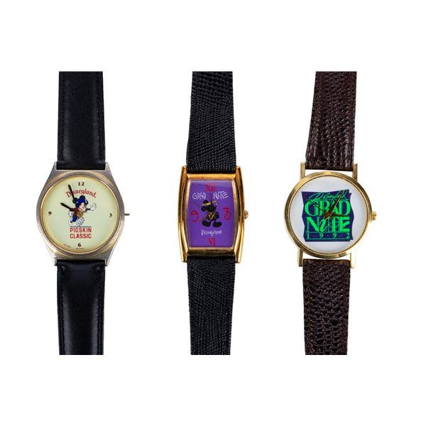 Pair Of Grad Nite Watches And A Pigskin Classic Watch.