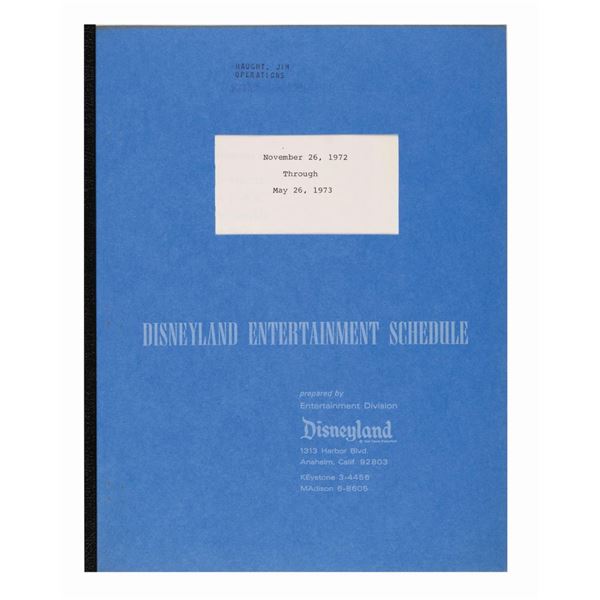A Disneyland Entertainment Schedule  a-disneyland-entertainment-schedule