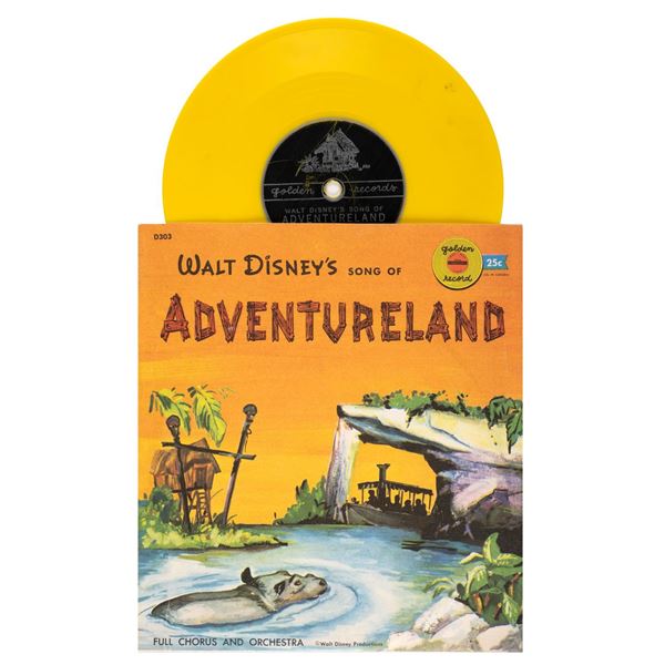 A  Walt Disney's Song of Adventureland  Record.