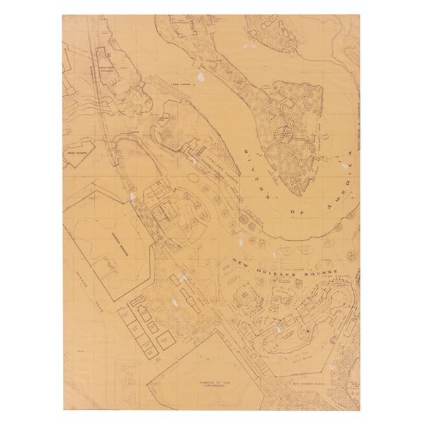 A Large New Orleans Square Site Plan Section.