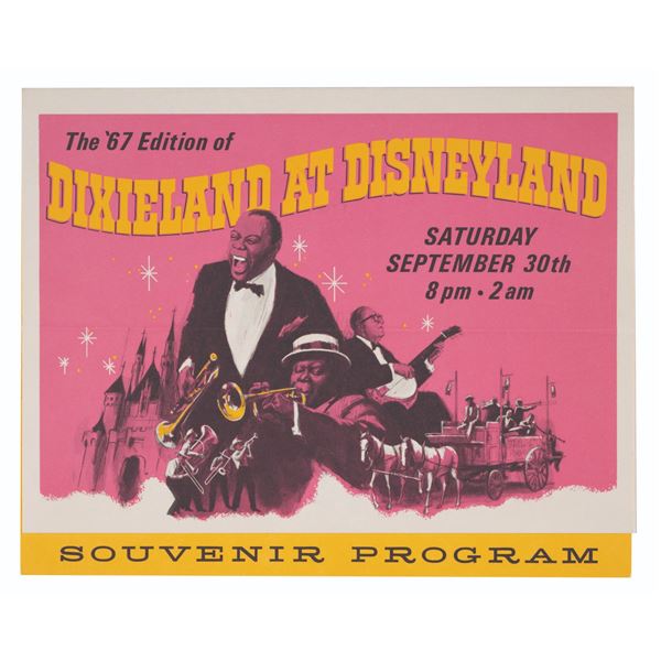 A 1967 Dixieland at Disneyland Souvenir Program.