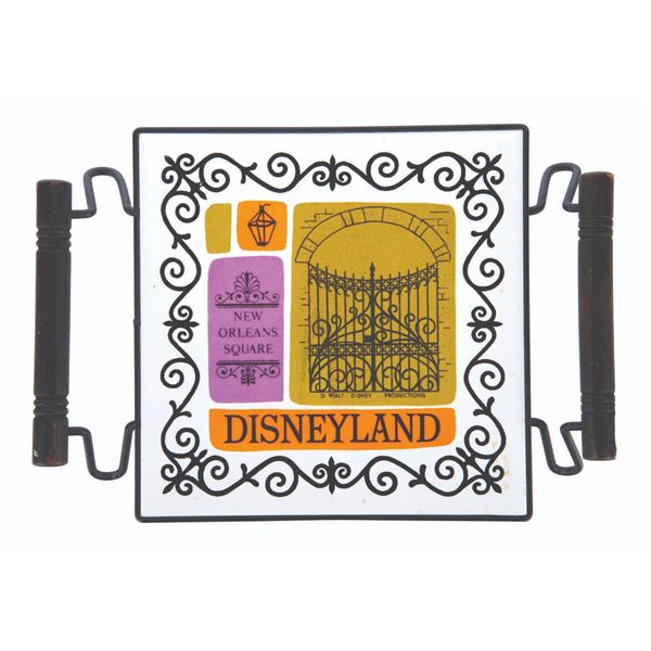 A New Orleans Square Souvenir Trivet.