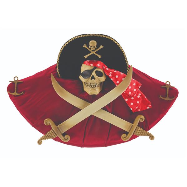 Pirates of the Caribbean Skull and Sword Plaque.