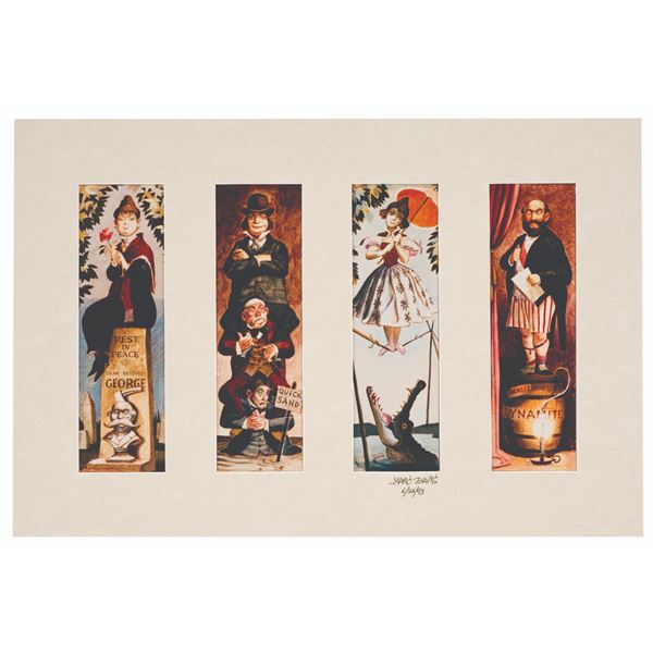 A Marc Davis Signed Stretching Room Portrait Print.
