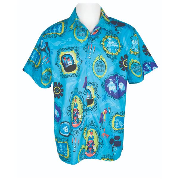 A SHAG Haunted Mansion  31 Ghosts  Aloha Shirt.