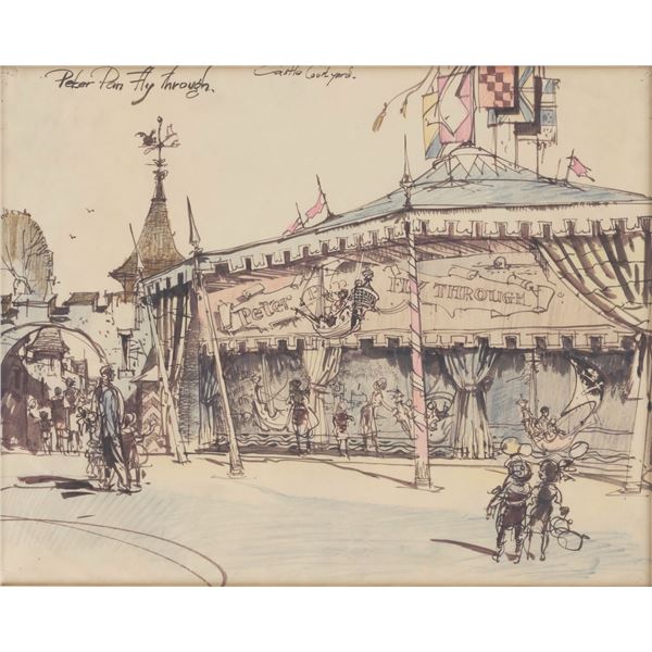 An Original Herb Ryman "Peter Pan Fly Through" Concept.