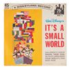 Image 1 : A World's Fair "It's A Small World" 45 RPM Record.
