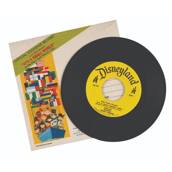 A World's Fair "It's a Small World" Souvenir Record.