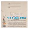 Image 4 : A World's Fair "It's a Small World" Souvenir Record.