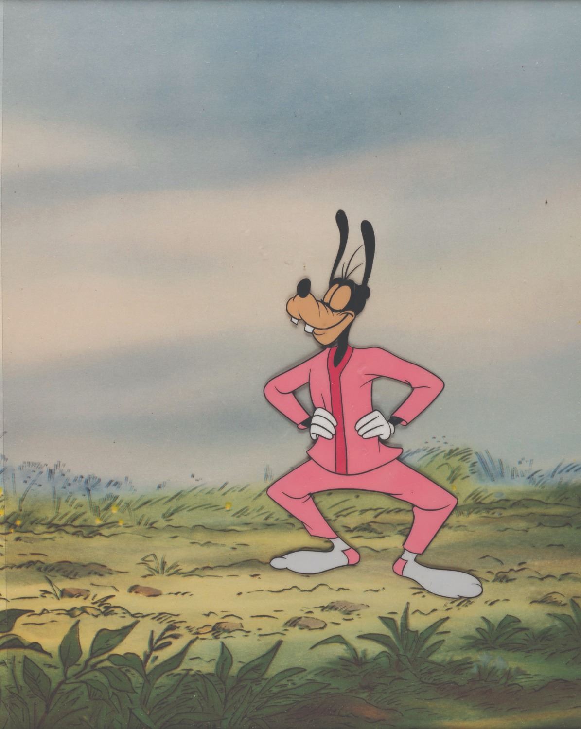 Goofy Front An Original Production Cel of Goofy.