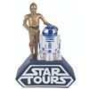 Image 1 : A C-3PO and R2-D2 Star Tours Souvenir Coin Bank.