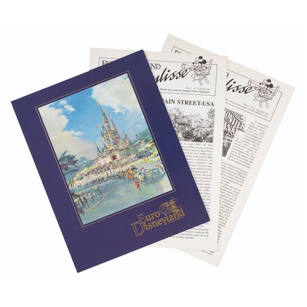 Euro Disneyland Pre-Opening Brochures & Newsletters.