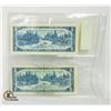 Image 2 : 1954 CANADIAN $5 BILLS- LOT OF 2