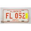 Image 1 : VINTAGE 1956 ALBERTA LICENSE PLATES- SET OF 2