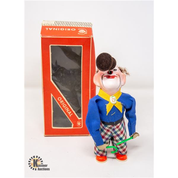 VINTAGE MAX CARL ORIGINAL WIND UP  CLOWN  IN BOX